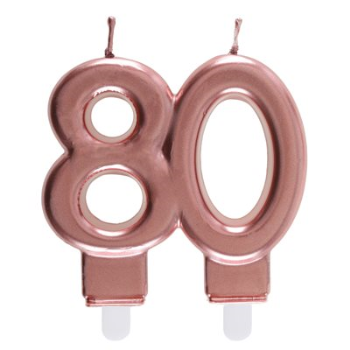 Image de 80TH CANDLE - ROSE GOLD