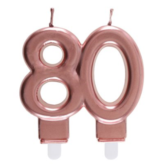 Image sur 80TH CANDLE - ROSE GOLD