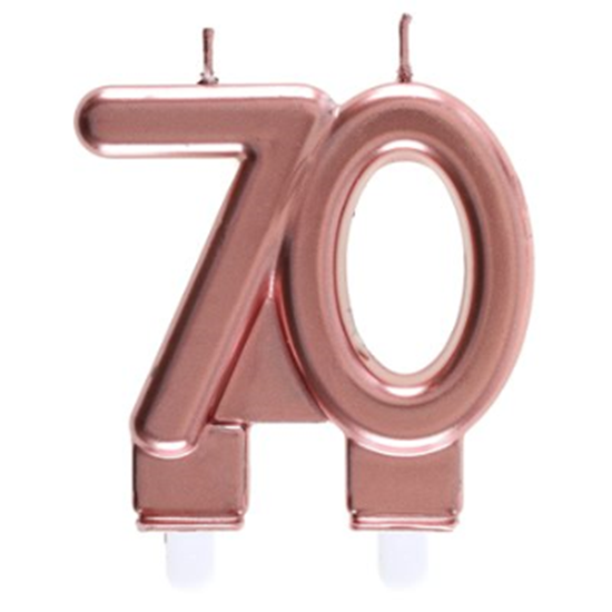 Image sur 70TH CANDLE - ROSE GOLD
