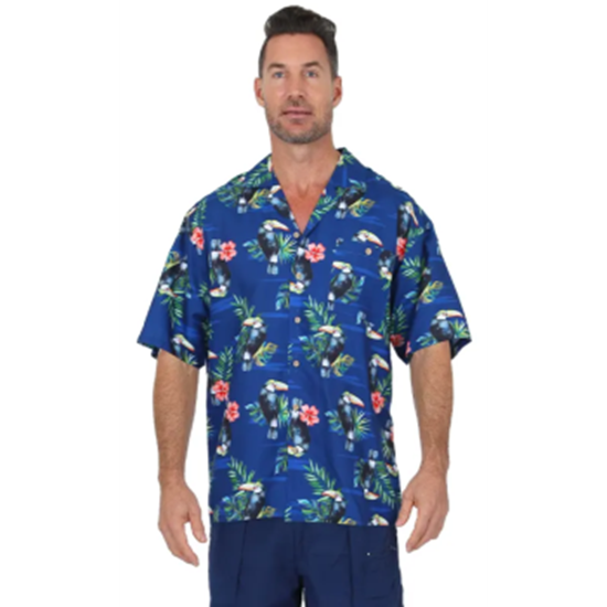 Image sur HAWAIIAN SHIRT - TOUCAN PRINT