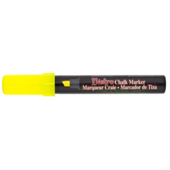 Image sur BISTRO CHALK  MARKER CHISEL TIP - FLUORESCENT YELLOW