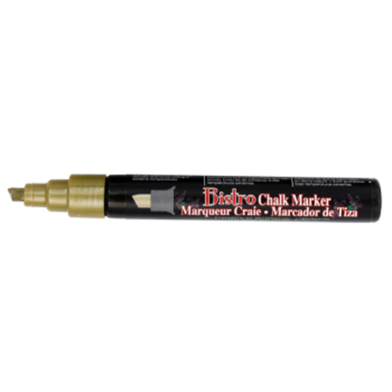 Image sur BISTRO CHALK  MARKER CHISEL TIP - METALLIC GOLD