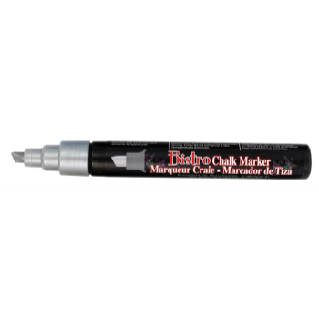 Image de BISTRO CHALK  MARKER CHISEL TIP - METALLIC SILVER