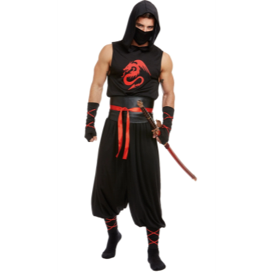 Picture of NINJA RED COSTUME - MEN LARGE