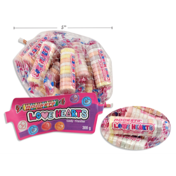 Picture of ROCKETS LOVE HEART ROLLS CANDY