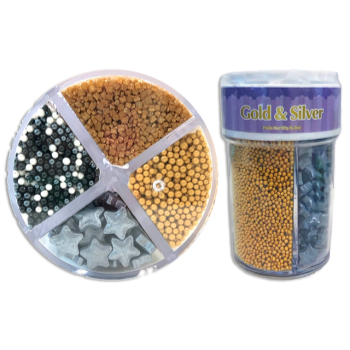 Image de SPRINKLES ASSORTED GOLD AND SILVER MIX 