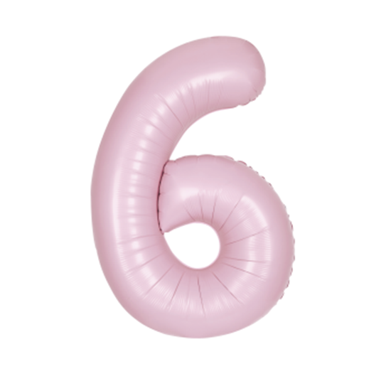 Image sur 34'' NUMBER 6 SUPERSHAPE - LIGHT PINK