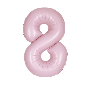 Image de 34'' NUMBER 8 SUPERSHAPE - LIGHT PINK
