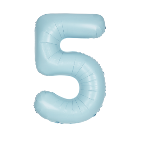 Picture of 34" NUMBER 5 SUPERSHAPE - LIGHT BLUE