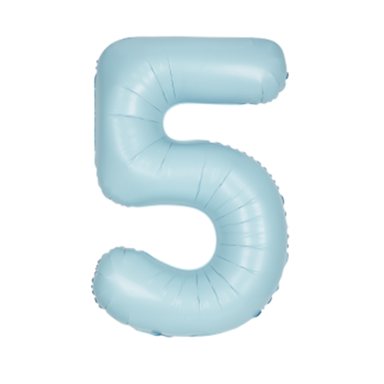 Image sur 34" NUMBER 5 SUPERSHAPE - LIGHT BLUE