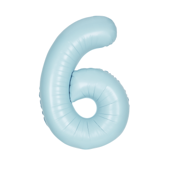 Picture of 34'' NUMBER 6 SUPERSHAPE - LIGHT BLUE