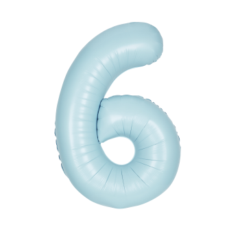 Image de 34'' NUMBER 6 SUPERSHAPE - LIGHT BLUE