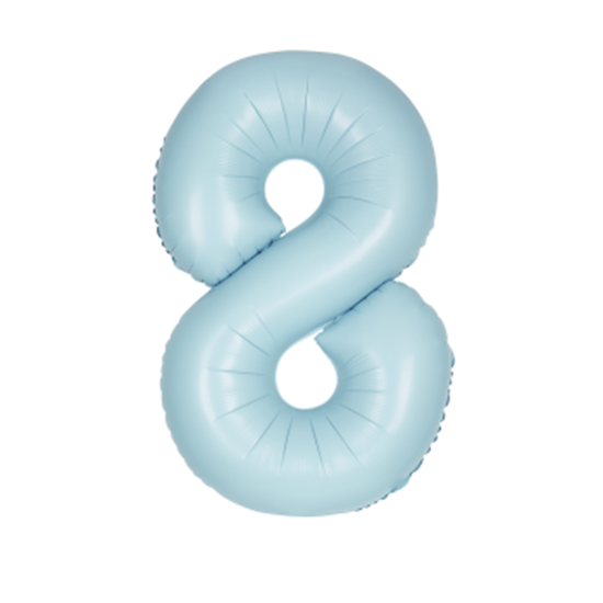 Image sur 34'' NUMBER 8 SUPERSHAPE - LIGHT BLUE