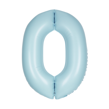 Image de 34'' NUMBER 0 SUPERSHAPE - LIGHT BLUE