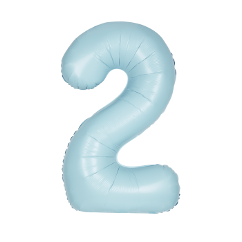 Image de 34'' NUMBER 2 SUPERSHAPE - LIGHT BLUE