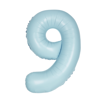 Image de 34'' NUMBER 9 SUPERSHAPE - LIGHT BLUE