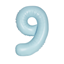 Picture of 34'' NUMBER 9 SUPERSHAPE - LIGHT BLUE