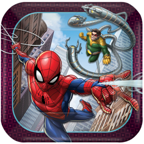 Image sur SPIDER MAN - 7"  SQUARE PLATE