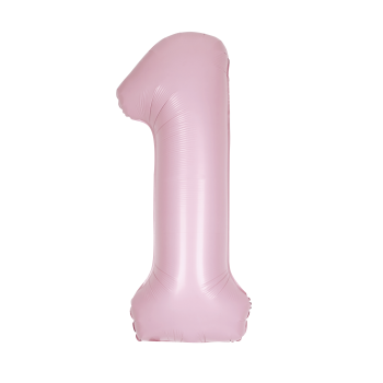 Picture of 34" NUMBER 1 SUPERSHAPE - LIGHT PINK