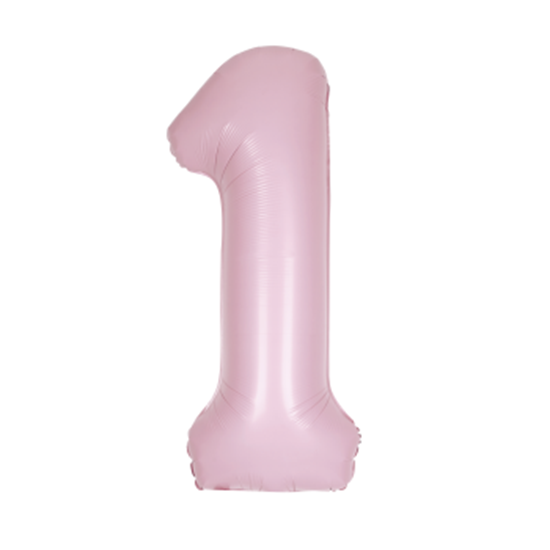 Image sur 34" NUMBER 1 SUPERSHAPE - LIGHT PINK