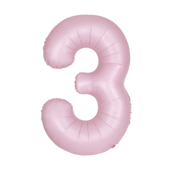 Image de 34'' NUMBER 3 SUPERSHAPE - LIGHT PINK