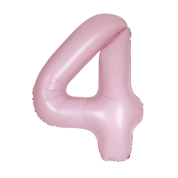 Image de 34'' NUMBER 4 SUPERSHAPE - LIGHT PINK