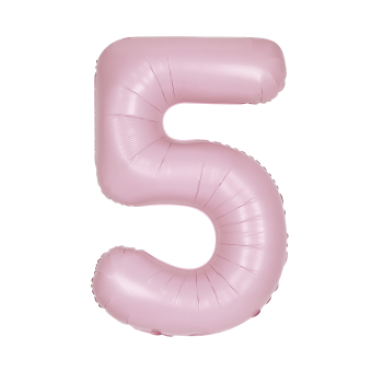 Picture of 34'' NUMBER 5 SUPERSHAPE - LIGHT PINK