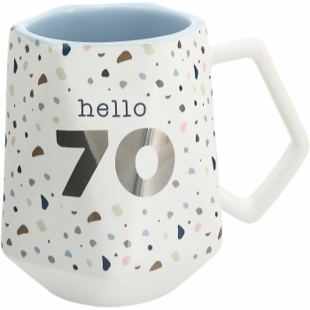 Picture of 70th - HELLO 70 GEOMETRIC MUG