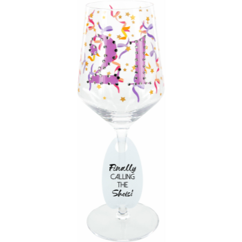 Picture of 21st - 17oz  GEMSTONE WINE GLASS