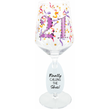 Image de 21st - 17oz  GEMSTONE WINE GLASS