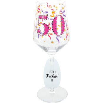 Image de 50th - 17oz  GEMSTONE WINE GLASS