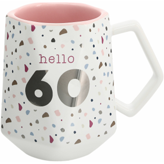 Image sur 60th - HELLO 60 GEOMETRIC MUG