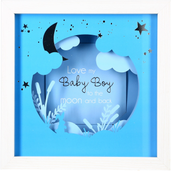 Picture of GIFTLINE - BABY BOY SHADOW BOX FRAME