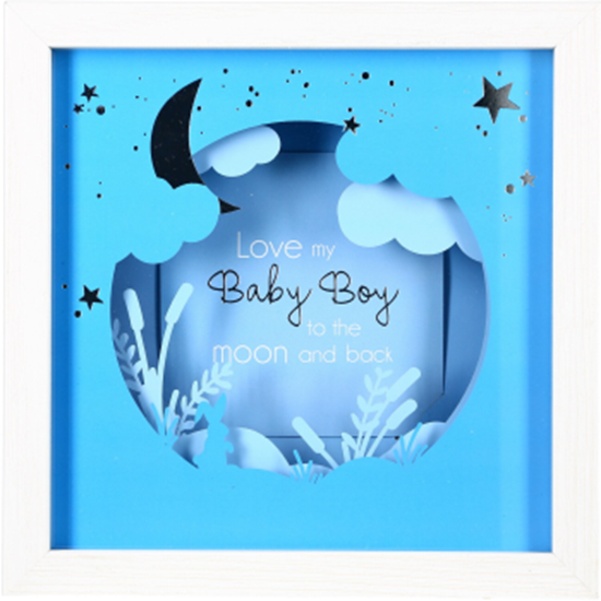 Image sur GIFTLINE - BABY BOY SHADOW BOX FRAME