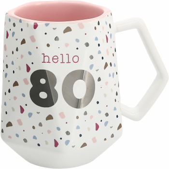 Image de 80th - HELLO 80 GEOMETRIC MUG