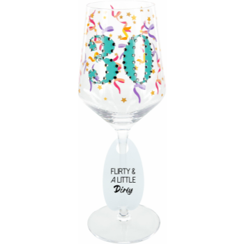 Picture of 30th - 17oz  GEMSTONE WINE GLASS