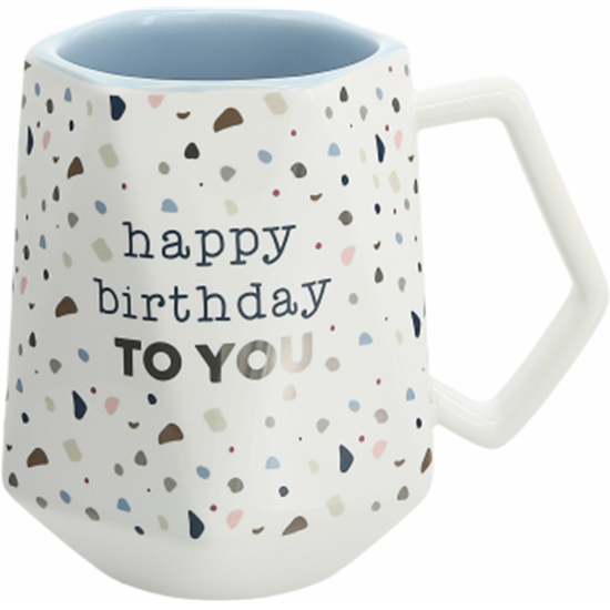 Picture of GIFTLINE - HAPPY BIRTHDAY TO YOU GEOMETRIC MUG