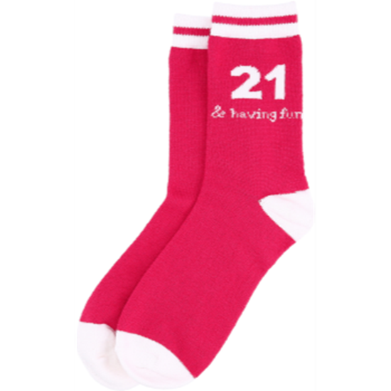 Picture of 21 & HAVING FUN - CREW SOCK