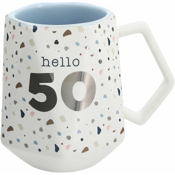 Image de 50th - HELLO 50 GEOMETRIC MUG