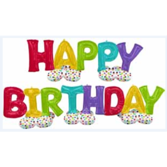 Image sur AIRLOONZ - HAPPY BIRTHDAY - AIR FILLED