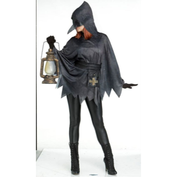 Image de PLAGUE DOCTOR PONCHO WITH MASK AND BELT