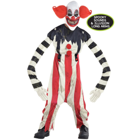 Picture of ILLUSION LONG ARM CREEPY CLOWN - KIDS LARGE