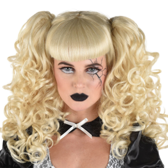 Image sur DARK CREEPY DOLL WIG