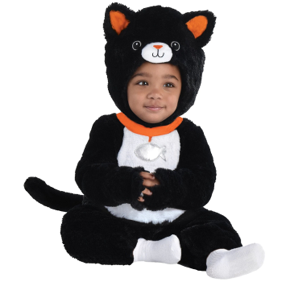 Picture of BLACK CUDDLY CAT - TODDLER ( 6-12 )