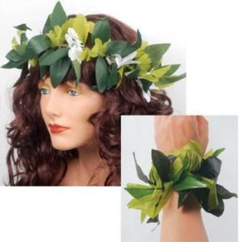 Image de MAILLE LEAF HEADBAND/WRISTBAND SET