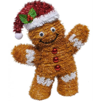 Picture of DECOR - 3D GINGERBREAD TINSEL DECORATION