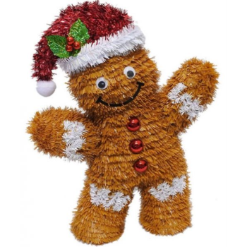 Image de DECOR - 3D GINGERBREAD TINSEL DECORATION