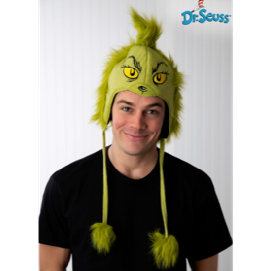 Image sur THE GRINCH PLUSH HOODIE HAT