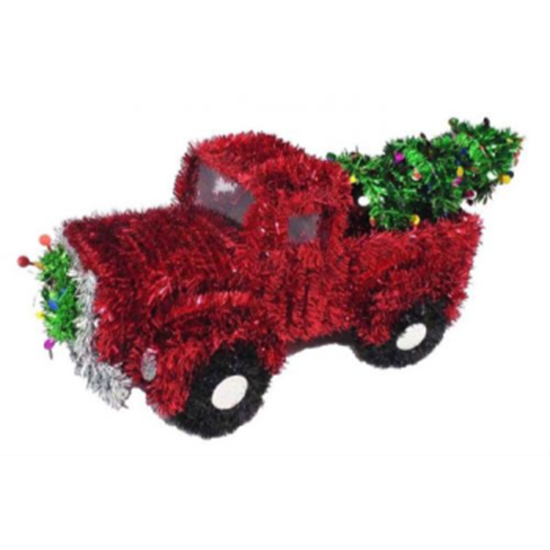 Image sur DECOR - CHRISTMAS 3D TRUCK TINSEL DECORATION