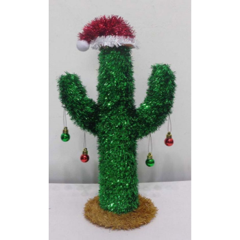 Image de DECOR - CHRISTMAS 3D CACTUS TINSEL DECORATION